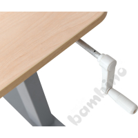 Hugo table with manual height adjustment