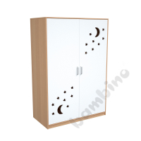 Cabinets for storing cots 501001, 501013, 092810 - white laminated doors