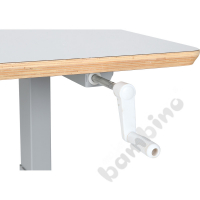 Hugo HPL table with manual height adjustment