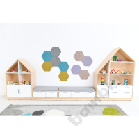 Quadro - house cabinet with 2 shelves