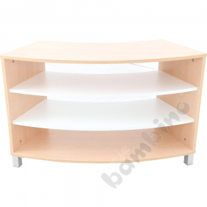 Quadro - curved cabinet S+ - maple
