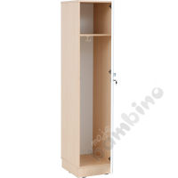 Grande small locker, single, d. 39,8 - maple, white door