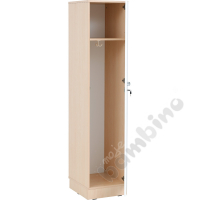 Grande small locker, single, d. 49,8 - maple, white door