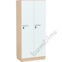 Grande small locker, double, d. 39,8 - maple, white door
