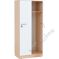Grande small locker, double, d. 49,8 - maple, white door