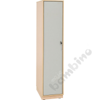 Quadro - single locker 180° lockable - maple, grey door