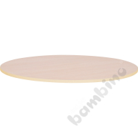 Tabletop Quadro maple round, beige edge banding