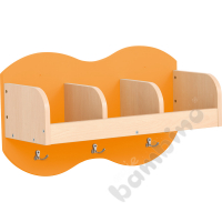 Cloakroom shelf Cloud 3 - orange