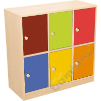 Colorful doors for bookshelves yellow
