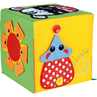 Manipulative cube with mouse
