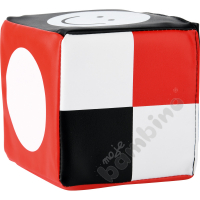 Contrast cube - black, red and white