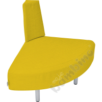 Corner external Inflamea 1 sofa - mustard