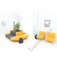 Corner external Inflamea 1 sofa - mustard