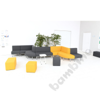 Corner external Inflamea 1 sofa - mustard