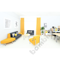 Corner external Inflamea 1 sofa - mustard