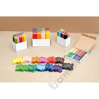 Wooden triangle crayons 144 pcs