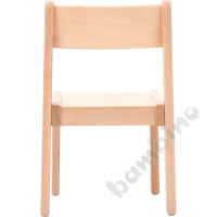 Chair Alex 1 with felt pads, seat height 26 cm, for table height 46 cm, beech