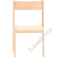 Chair Alex 2 with felt pads, seat height 31 cm, for table height 53 cm, beech