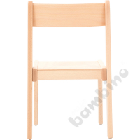 Chair Alex 2 with felt pads, seat height 31 cm, for table height 53 cm, beech