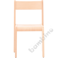 Chair Alex 3 with felt pads, seat height 35 cm, for table height 59 cm, beech