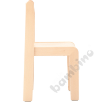 Chair Alex 3 with felt pads, seat height 35 cm, for table height 59 cm, beech