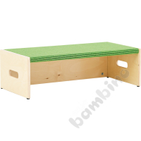 Rectangle podium with a niche, height 20 cm - green carpet