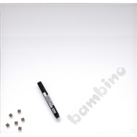 White Magnetic glass board