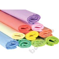 Crepe paper - pastel colours, set of 10 rolls