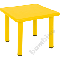 Dumi square table yellow