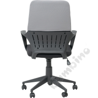 Swivel chair, grey-black
