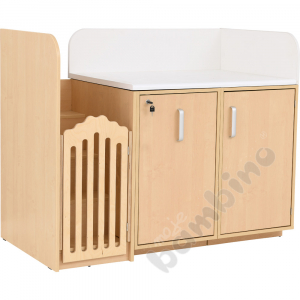 Changing table set with doors - left