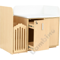 Changing table set with doors - left