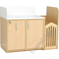 Changing table set with doors - right