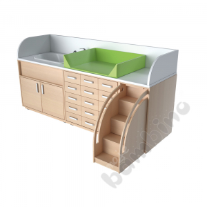Changing table set 4 with bathtub