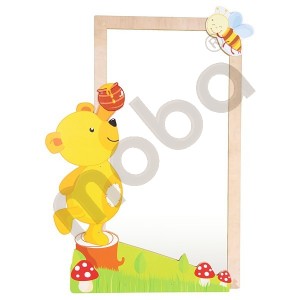 Decoration for mirror - Bear with a bee
