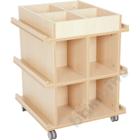 Bookcase Flexi with wheels