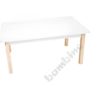 Rectangular tabletop, white