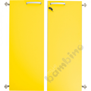 Grande - big doors, with a lock, 180°. 2 pcs. - yellow