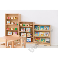 Flexi bookcase with shelves