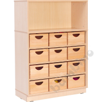 M cabinet with 3 shelves with pilnth