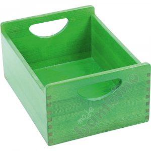 Wooden container - green