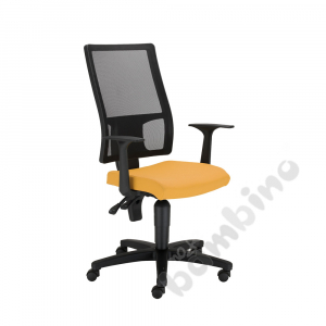 Swivel chair Taktik Mesh orange-black