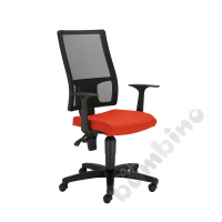 Swivel chair Taktik Mesh red-black
