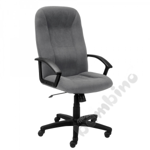 Swivel chair Mefisto Welur grey