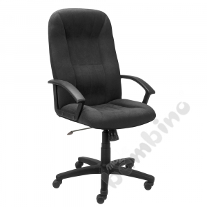 Swivel chair Mefisto Welur black