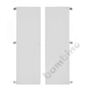 Door for Potty cabinet with metal shelves - grey 2 pcs.