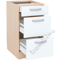 Grande kitchen cabinet with 3 drawers - narrow