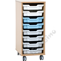 Flexi M cabinet for containers - 1 column  - on wheels