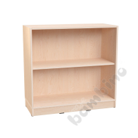 Echtholz - M cabinet with 1 shelf, open, with plinth