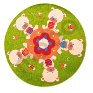Round carpet with Teddy bears 